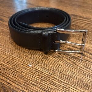 Black Italian embossed calf belt size 40.